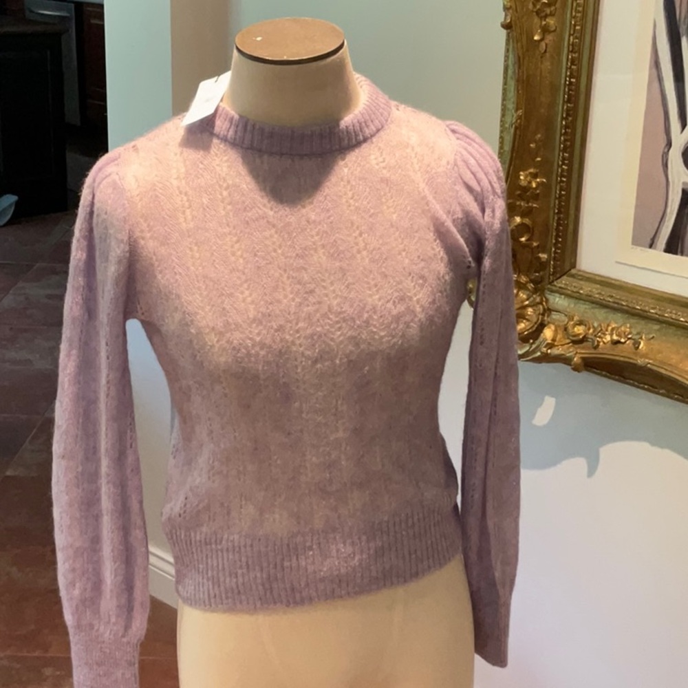 Chic Lavender Crew Neck Sweater